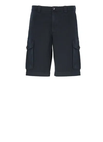 Woolrich Cargo Bermuda Shorts In Blue
