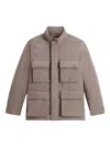 Woolrich Cargo-pocket Padded Jacket In Neutral