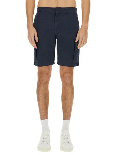 Woolrich Cargo Shorts In Blue