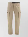 Woolrich Cargo Trousers With Belt In Cotton In Neutral