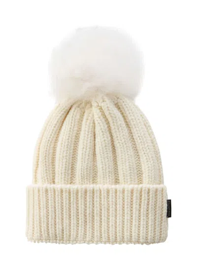 Woolrich Kids' Cash Beanie In Neutrals