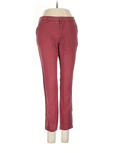 Pre-owned Woolrich Casual Pants In Burgundy