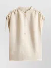 Woolrich Casual Sleeveless Mandarin Collar Top