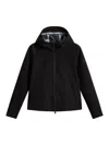 Woolrich Hooded Jacket With Side Slit Pockets