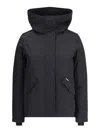Woolrich Military Inspired Hooded Jacket In Black