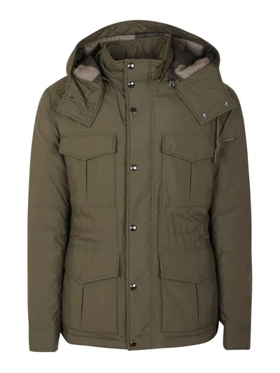 Woolrich Aleutian Field Jacket In Dark Green