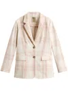 Woolrich Check Blazer In Neutrals