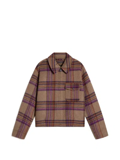 Woolrich Check Double-face Jacket In Pink