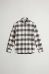 Woolrich Check-pattern Flannel Shirt In White