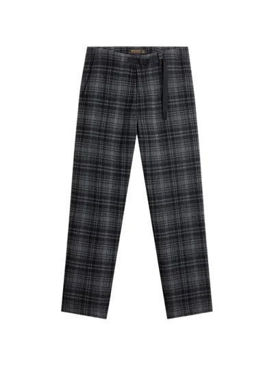 Woolrich Karierte Hose Mit Flanellstruktur In Gray