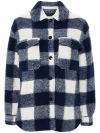 WOOLRICH CHECK MOTIF WOOL BLEND OVERSHIRT