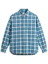 Woolrich Check Pattern Flannel Shirt In Blue