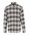 Woolrich Check-pattern Flannel Shirt In Gray