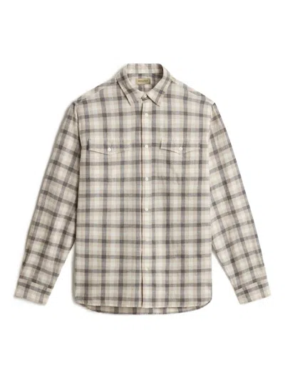 Woolrich Check-pattern Pocket Shirt In Neutral