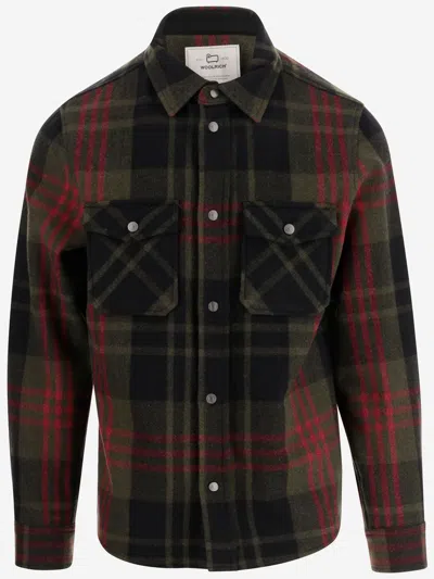 WOOLRICH CHECK PATTERN WOOL SHIRT