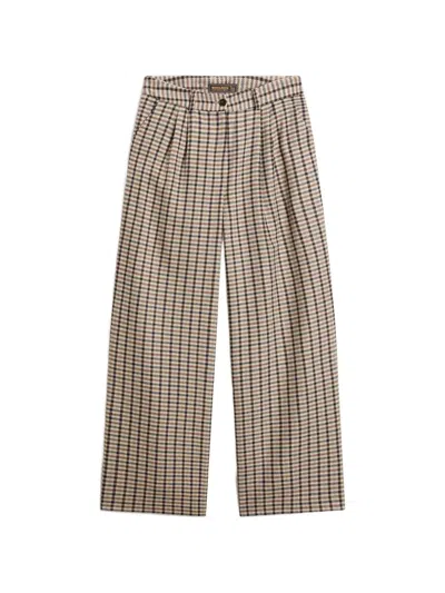Woolrich Check Trousers In Neutrals