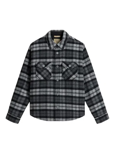 Woolrich Wool Blend Shirt With Check Pattern In Multi