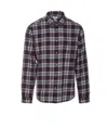 Woolrich Checked Buttoned Shirt In Grey Check