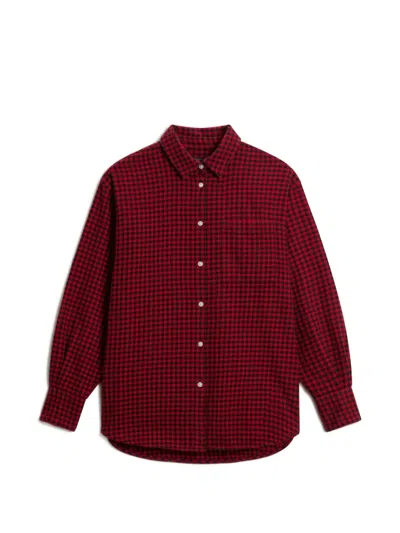Woolrich Checked Flannel Shirt In Red