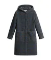 Woolrich Hooded Coat In Black