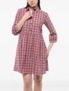 Woolrich Checked Mini Dress In Multi