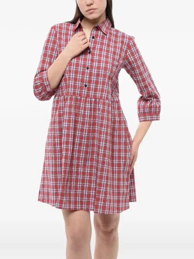 Woolrich Checked Mini Dress In Multi