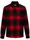 Woolrich Embroidered Wool Blend Alaskan Jacket In Red