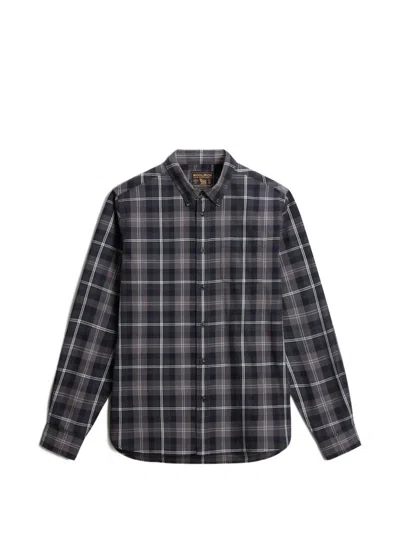 Woolrich Checked Pure Cotton Shirt In Blue