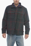 Woolrich Checked Wool Blend Malone Overshirt