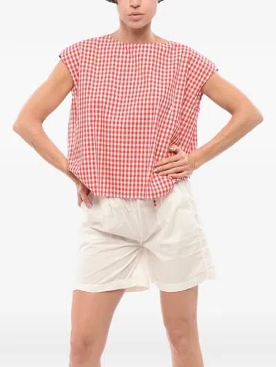 Woolrich Checked-pattern Cotton Blouse In Multi