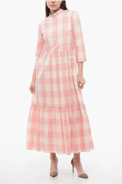 Woolrich Checkered Long Dress In Multi