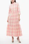 Woolrich Checkered Long Dress In Multi