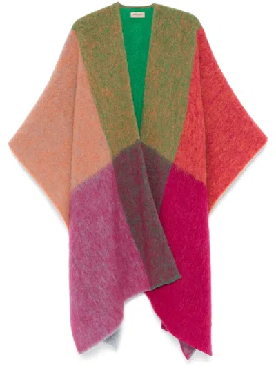WOOLRICH CHECK-PATTERN CAPE
