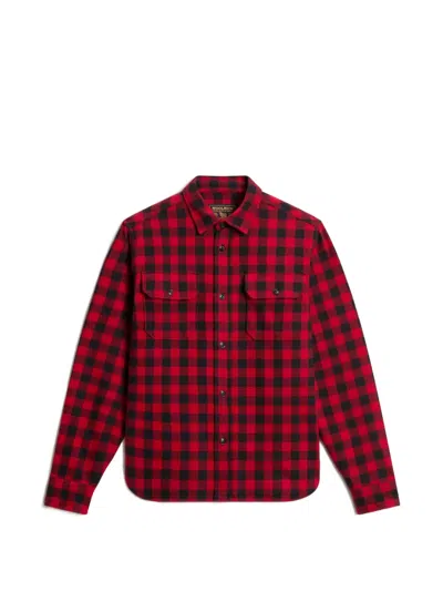 Woolrich Check-pattern Cotton Shirt In Red