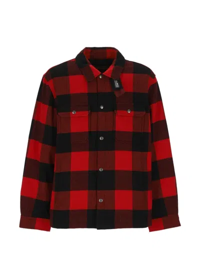Woolrich Check-pattern Shirt Jacket In Red