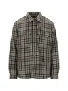 Woolrich Check-pattern Wool-blend Jacket In Black