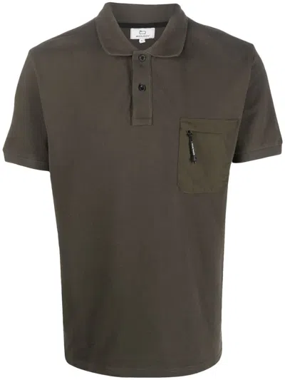 Woolrich Chest-pocket Polo Shirt In Grün