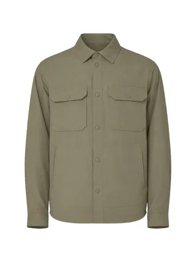 Woolrich Chest-pocket Buttoned Shirt In Green