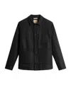Woolrich Stylish Jacket With Chest And Front Pockets In Black