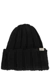 Woolrich Cable-knit Beanie Hat In Black