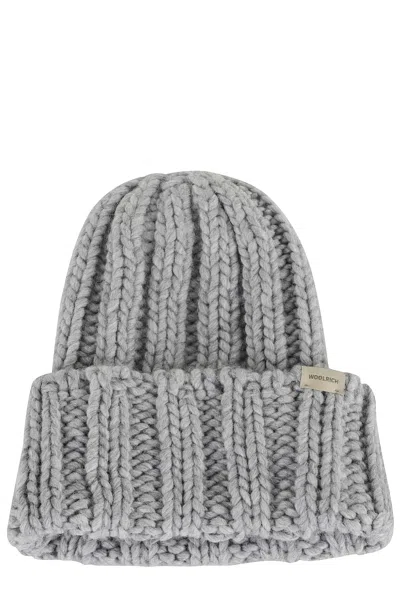 Woolrich Chunky Beanie In Gray
