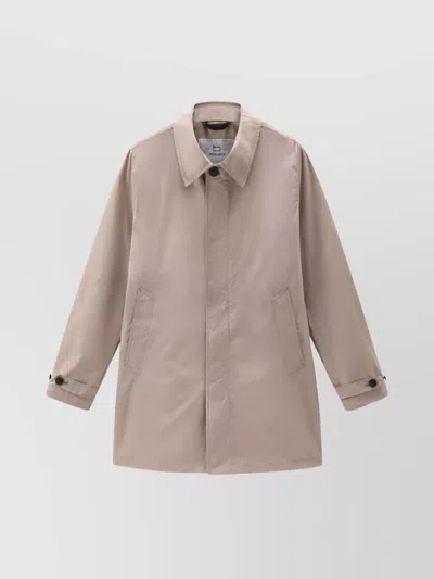 WOOLRICH CITY CARCOAT BELTED CUFFS