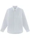 Woolrich Classic Button-down Linen Shirt In White