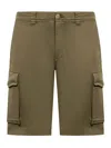 Woolrich Men's Cotton Bermuda Shorts In Lake Olive