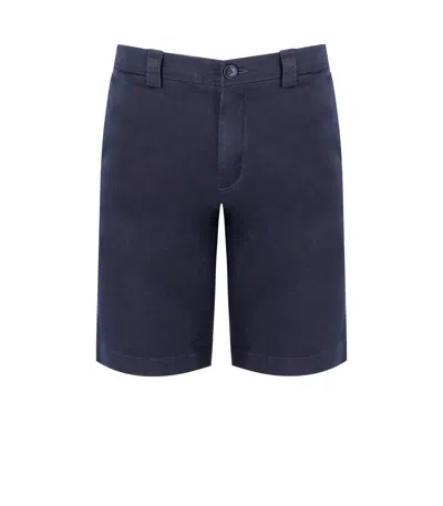 Woolrich Cotton Classic Chino Shorts In Blue