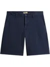 Woolrich Linen Trousers In 蓝色