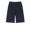 Woolrich Belt Loops Cotton Shorts In Black