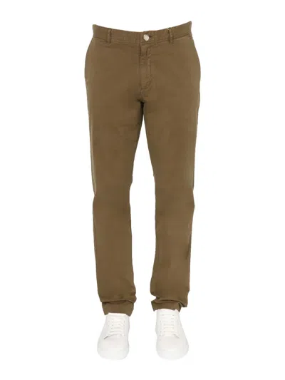 Woolrich Classic Chino Trousers In Military Green