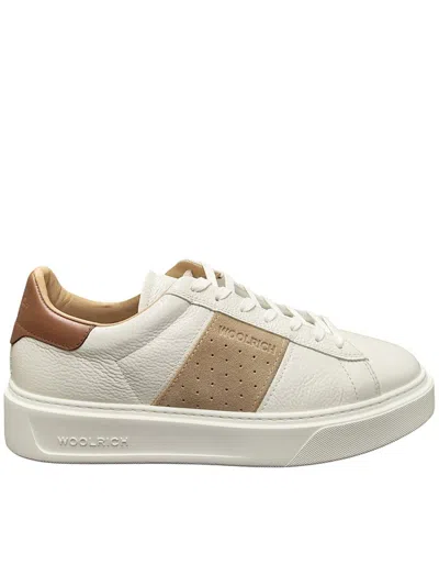 Woolrich Classic Court Band Blubber Suede Sneakers In Multi
