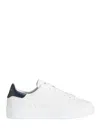 Woolrich White Leather Sneakers In Blue
